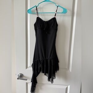 Urban Outfitters Rosebud Mesh Mini Dress